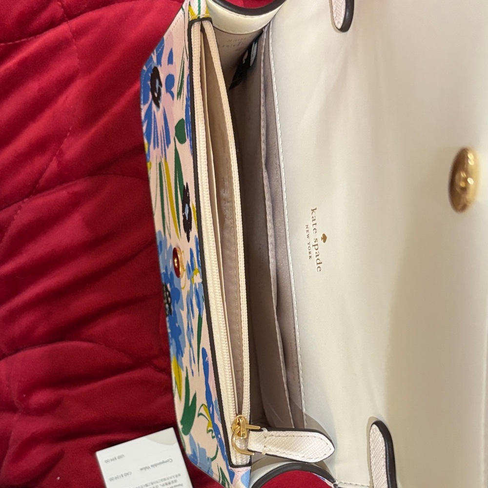 Kate Spade Blue and Green Floral Purse and Wallet Set - Picture 9 of 12